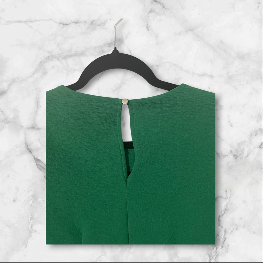 New York & Company Vibrant Green‎ Long Bell Sleeve Dress - Picture 6 of 7